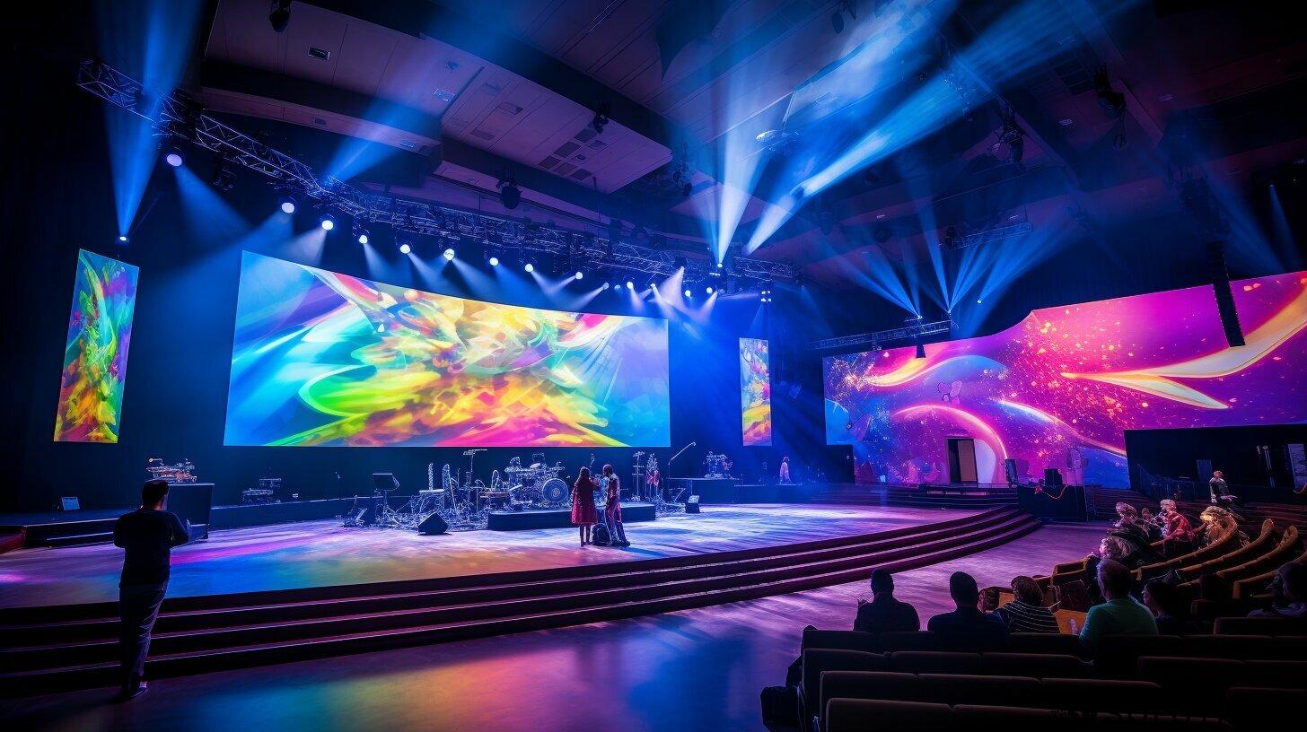 Led screen for church in Long Beach