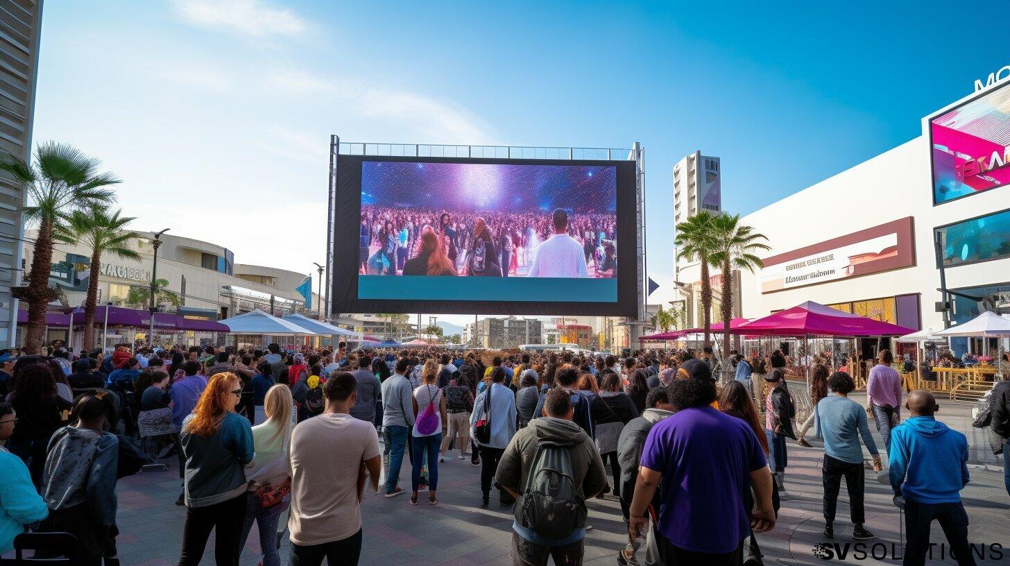 Outdoor led screen in Long Beach