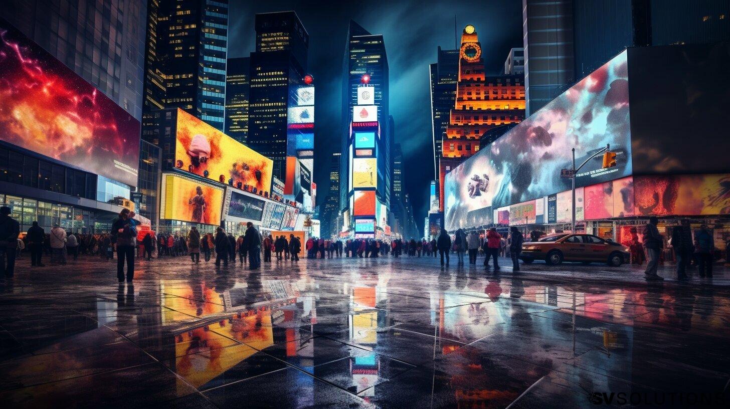 Discovering the Impact of Big LED Screens in New York City