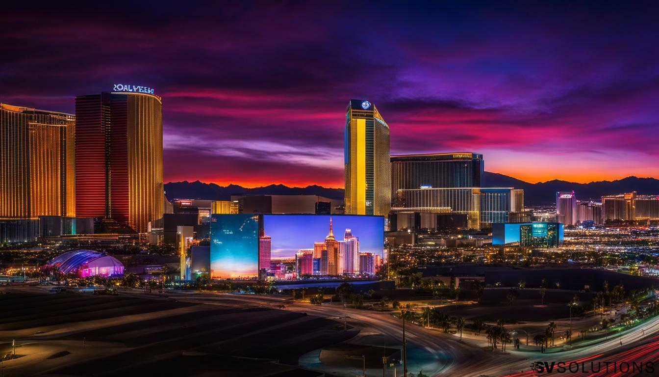 Big LED screen in North Las Vegas