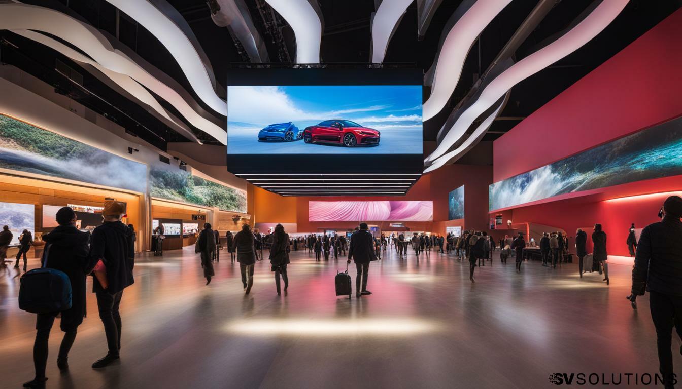 Indoor LED Screen in Wells