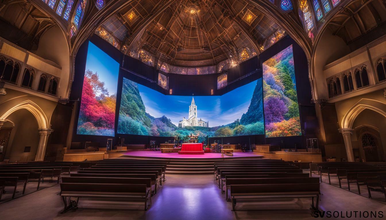 LED screen for church in Duncan