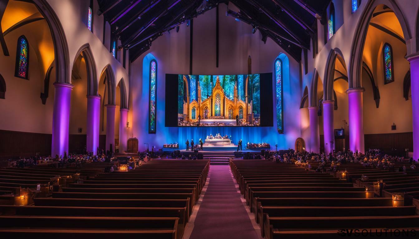 LED Screen Installation for Your Church in Sandy with Sound & Video Solutions