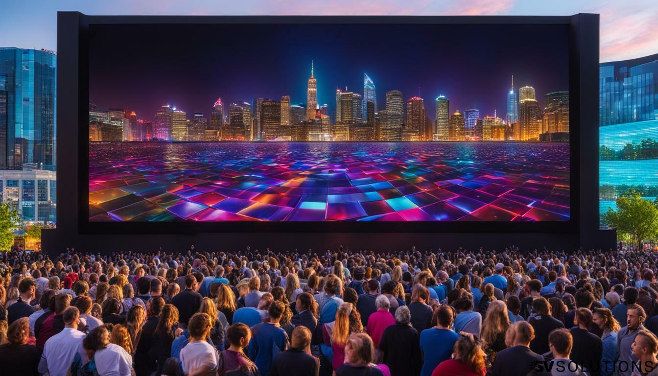 LED screen panels in Lovelock