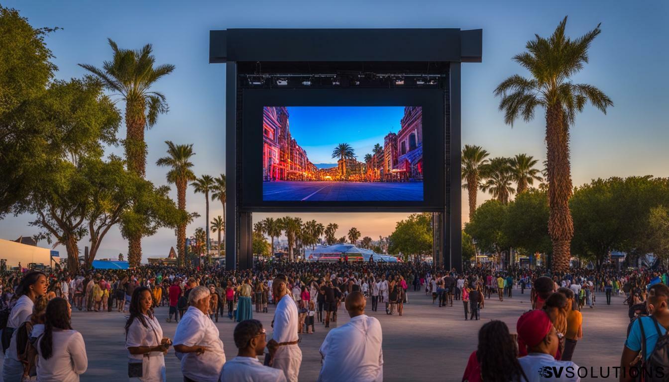 Experience the Vibrant Visuals of Our Outdoor LED Screen in Caliente