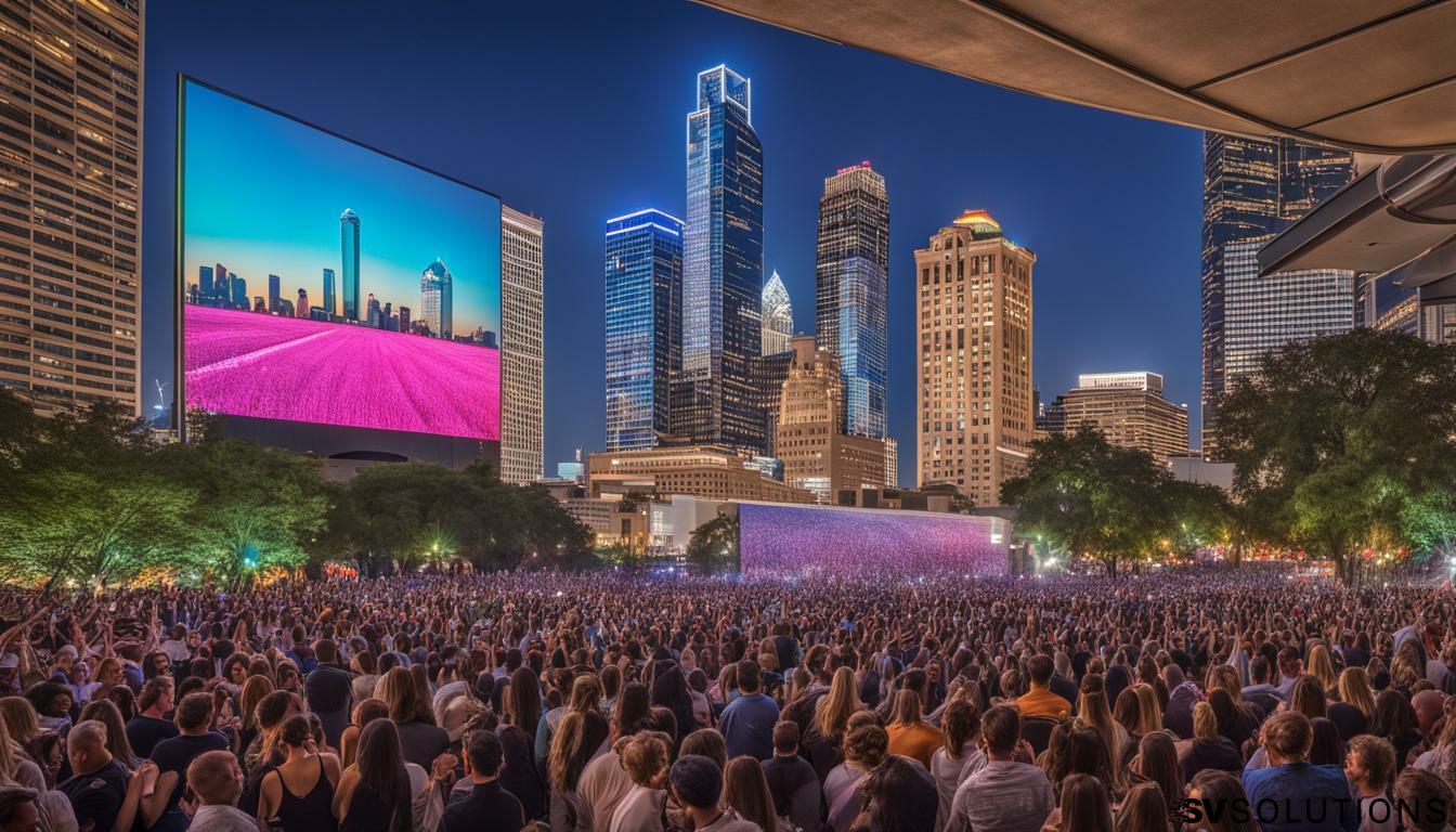 Outdoor LED screen in Dallas