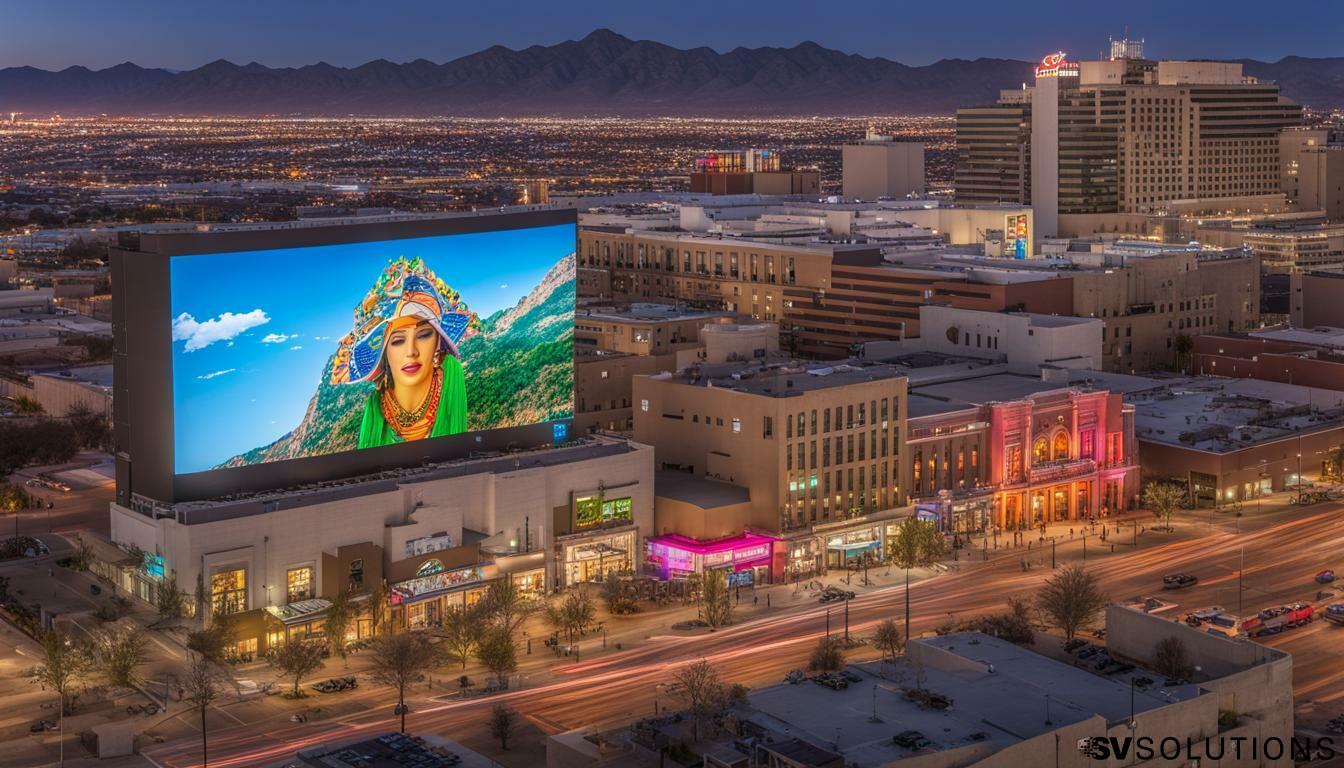 Outdoor LED screen in El Paso