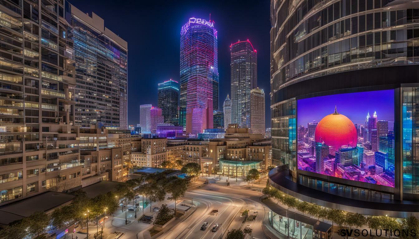 Outdoor LED screen in Fort Worth