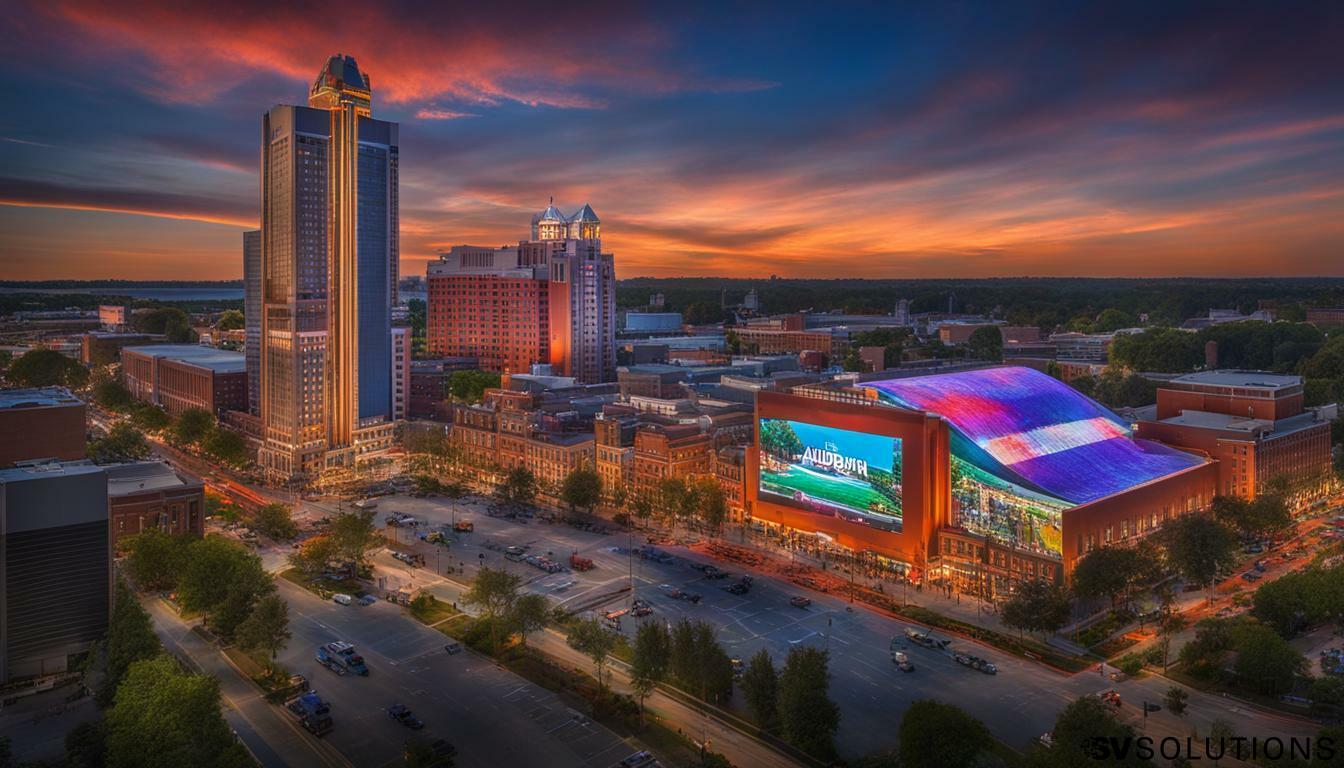 Discover the Amazing Visuals of Our Big LED Screen in Auburn with Sound & Video Solutions