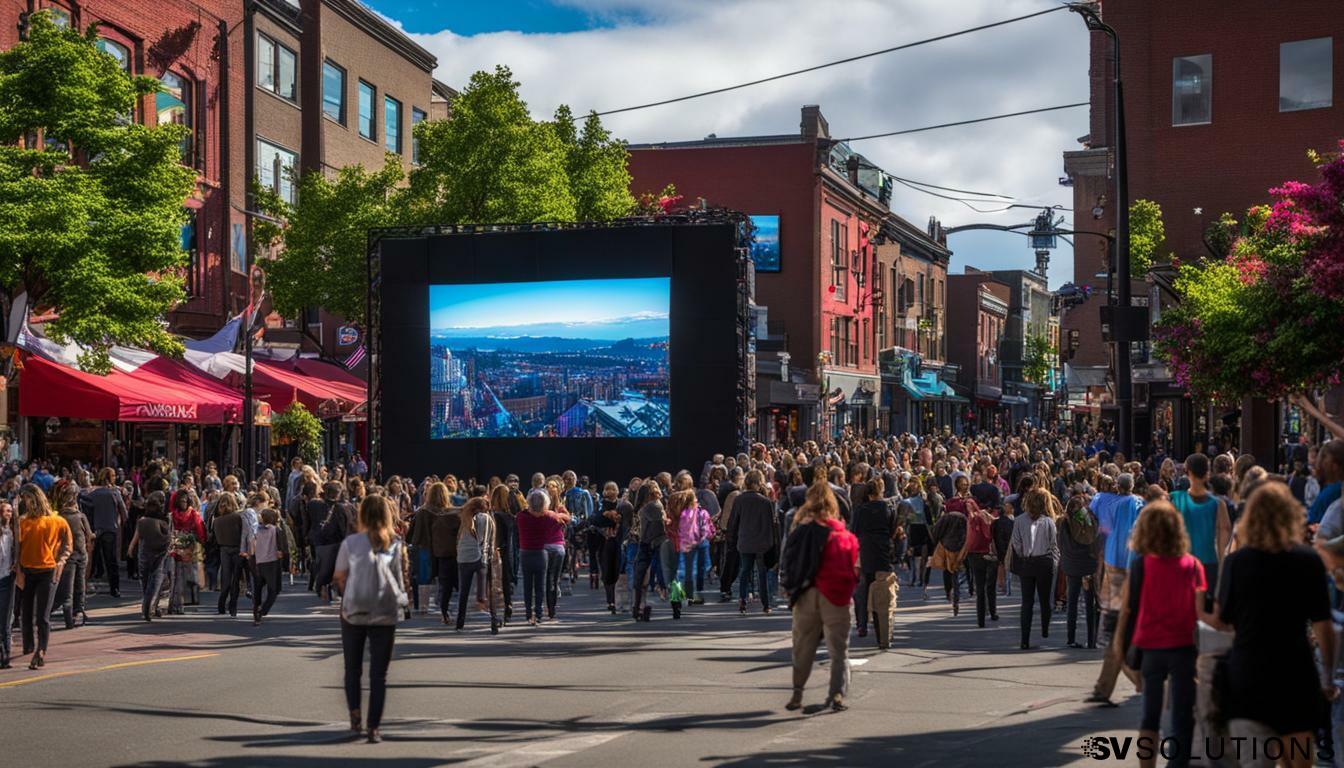 Big LED screen in Bellingham