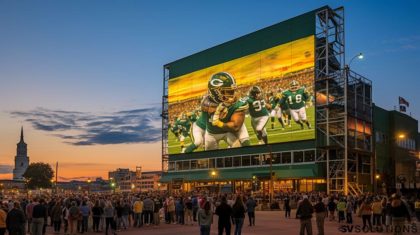 Big LED screen in Green Bay