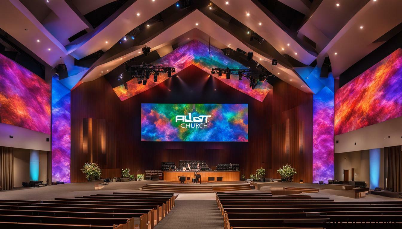 LED Wall for Church in Auburn