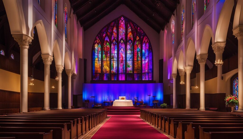 Affordable LED screen for church in Cleveland