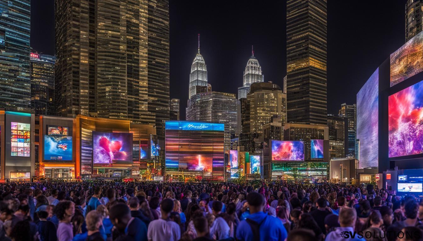 Discover the Immersive Visuals of Our Big LED Screen in Bartlett