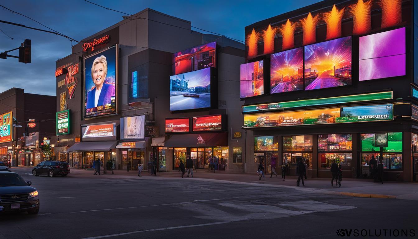 Big LED screen in Clinton Township