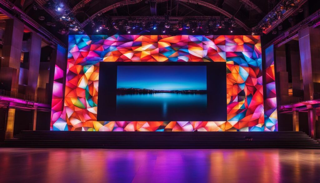 Electronic message center on LED screen Electronic message center on LED screen