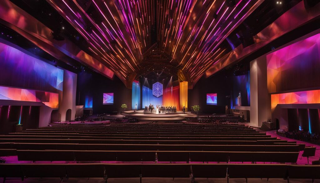 HD LED wall for church