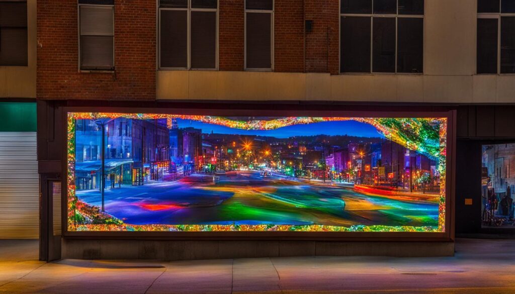 Hazleton LED screen panels