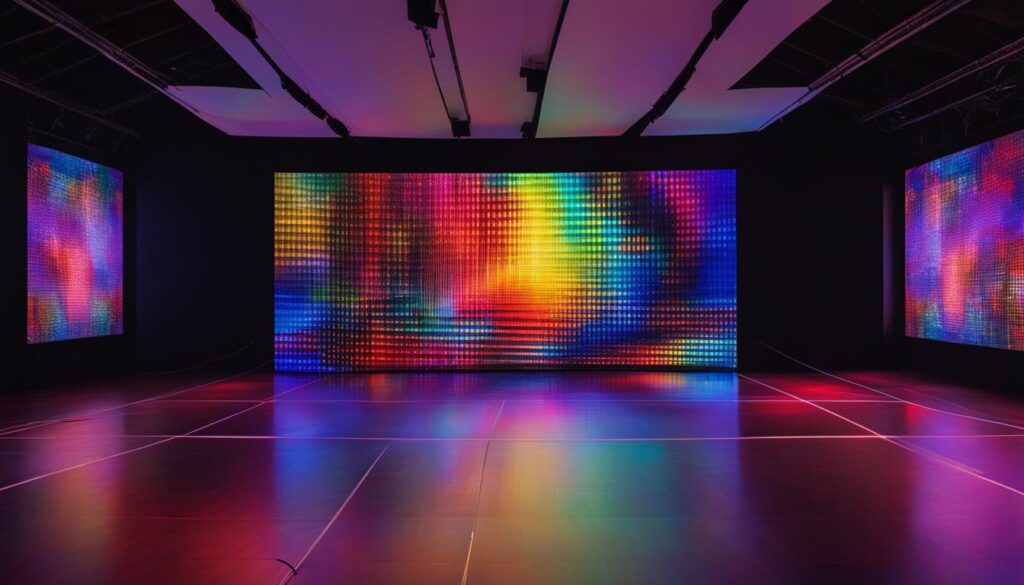 High-resolution LED screens for immersive experiences