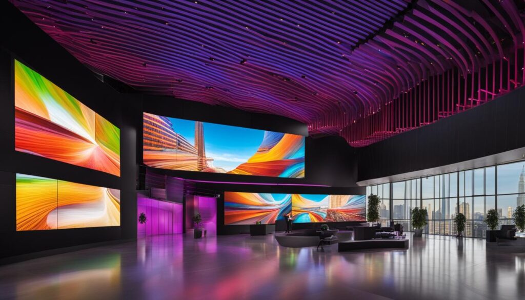 Indoor LED screen panels