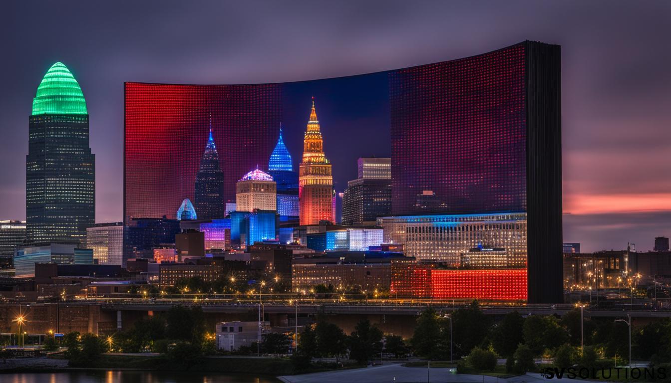 LED display in Cleveland