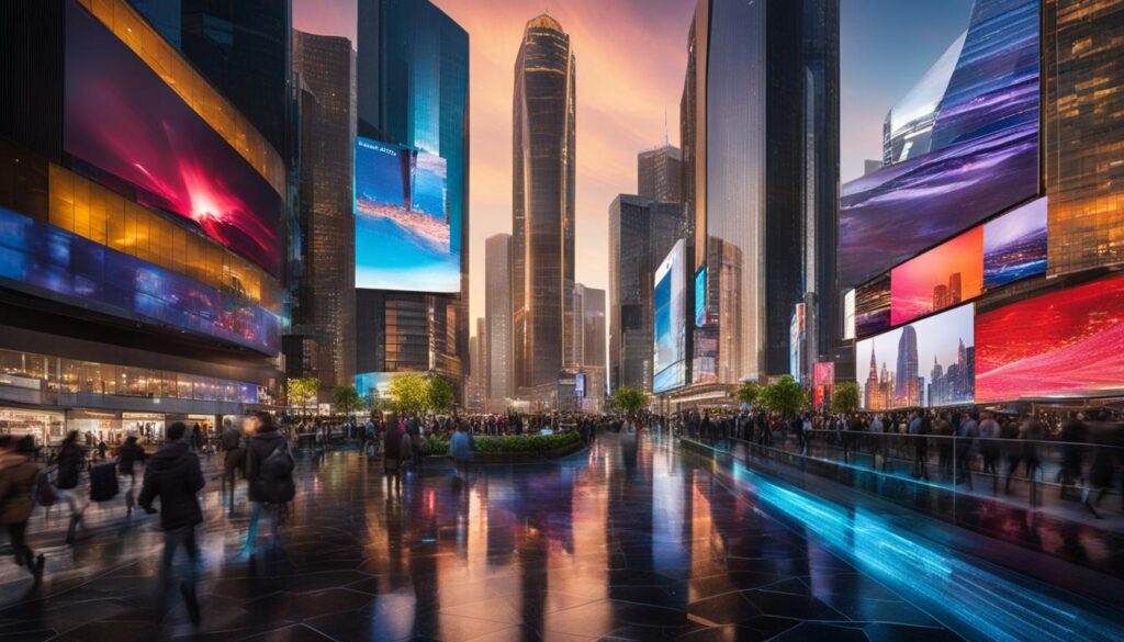 LED display in action