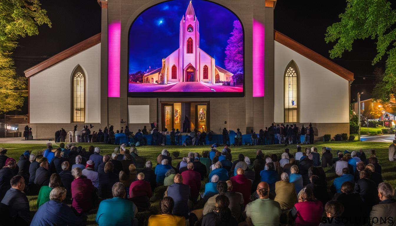 LED screen for church in Catonsville