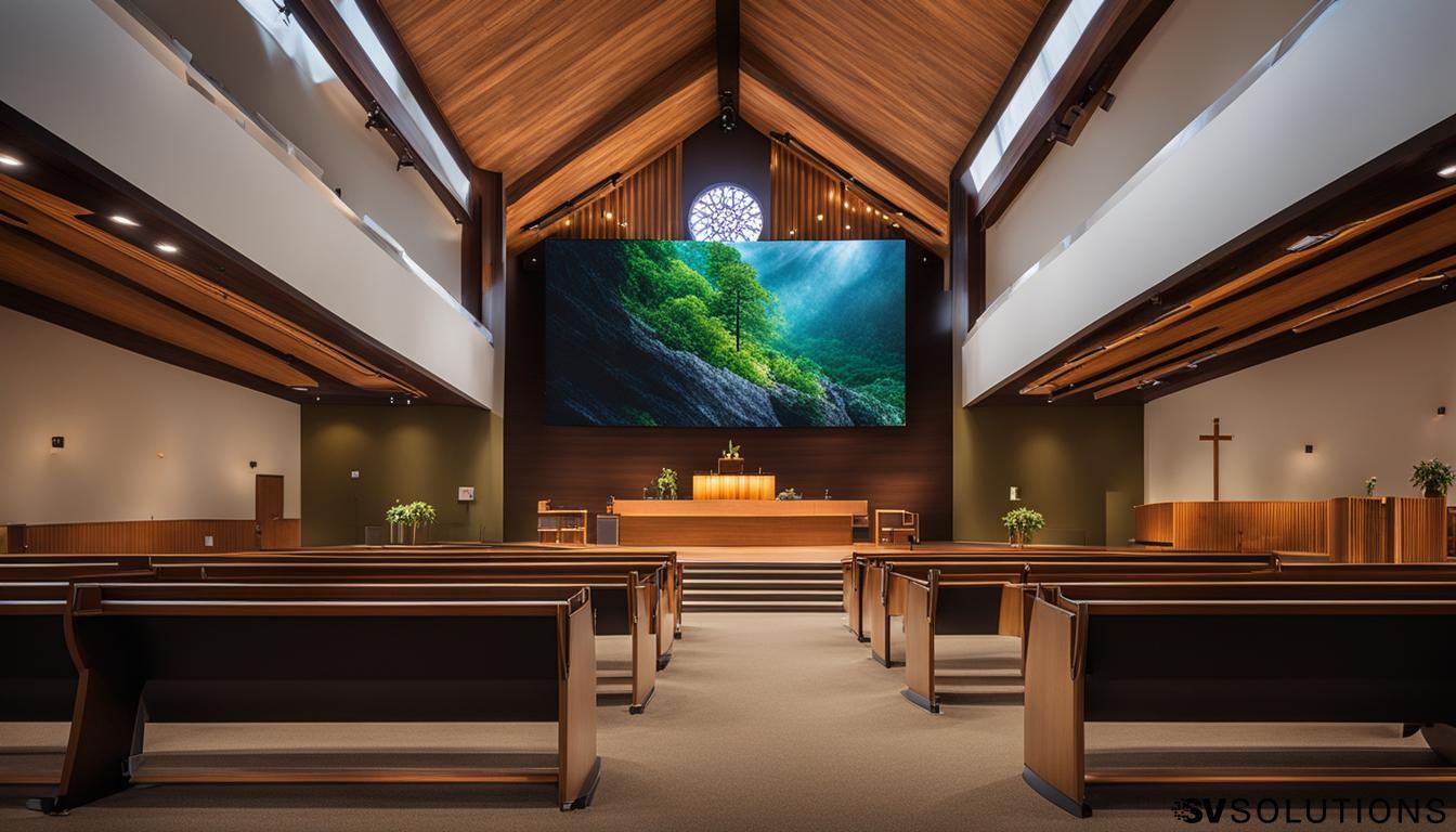 LED screen for church in Wauwatosa