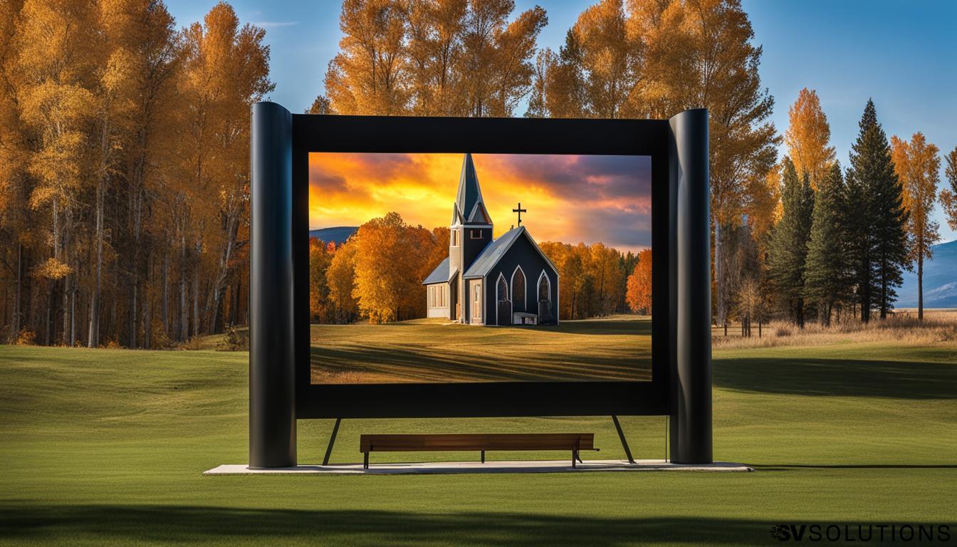 LED Screen Installation for Church in Wyoming with Sound & Video Solutions