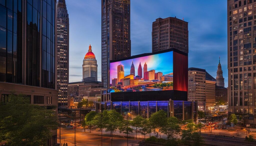 LED screen installation