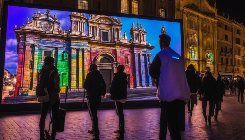 LED screen installation in Parma