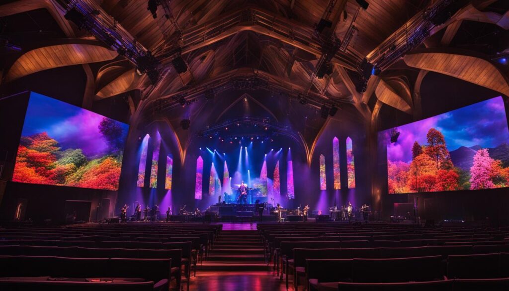LED stage screens for Nashville churches