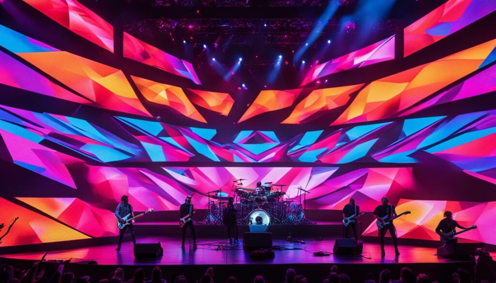 LED stage screens in action LED stage screens in action