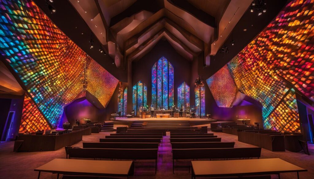 LED video wall for church LED video wall for church