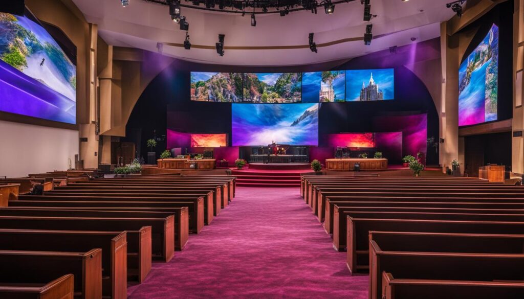 LED video wall for church LED video wall for church