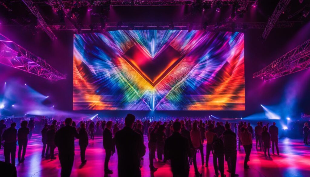 LED video wall for events