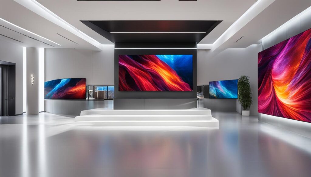 LED video wall installation