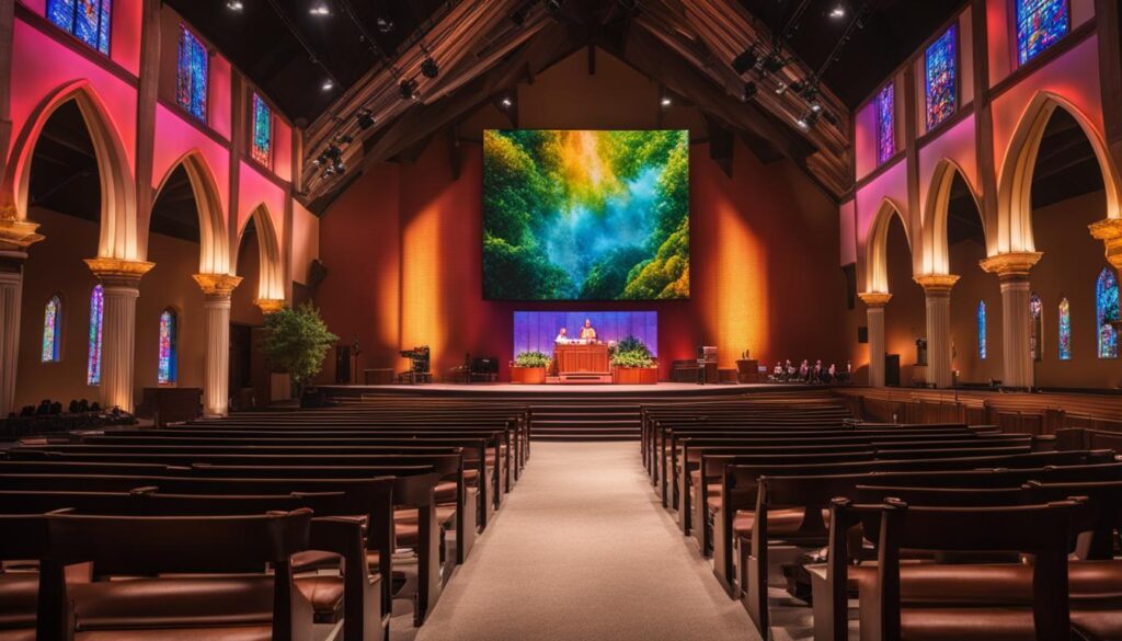 LED video wall installation LED video wall installation