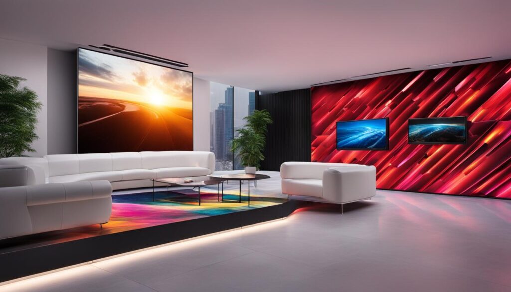 LED video wall installation LED video wall installation