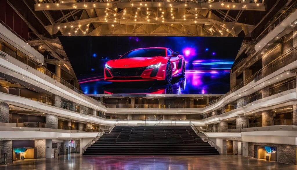 LED video wall installation in Hazleton