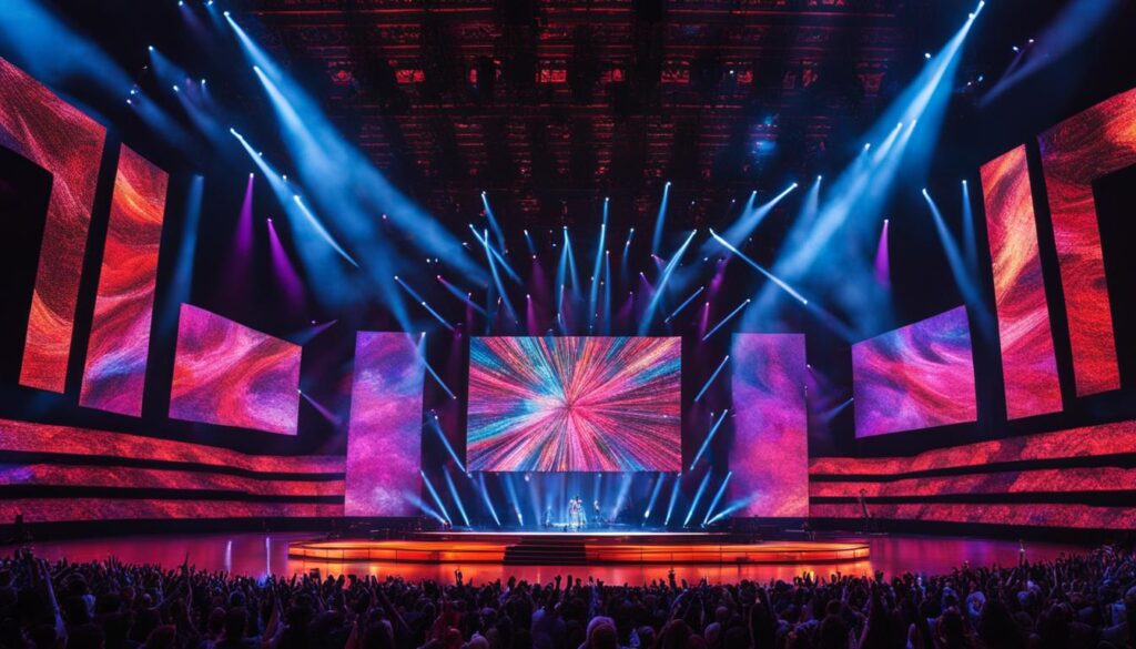 LED video walls and LED stage screens