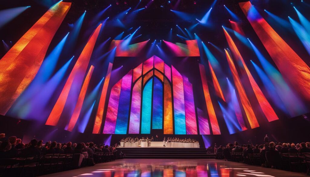 LED wall features LED wall features