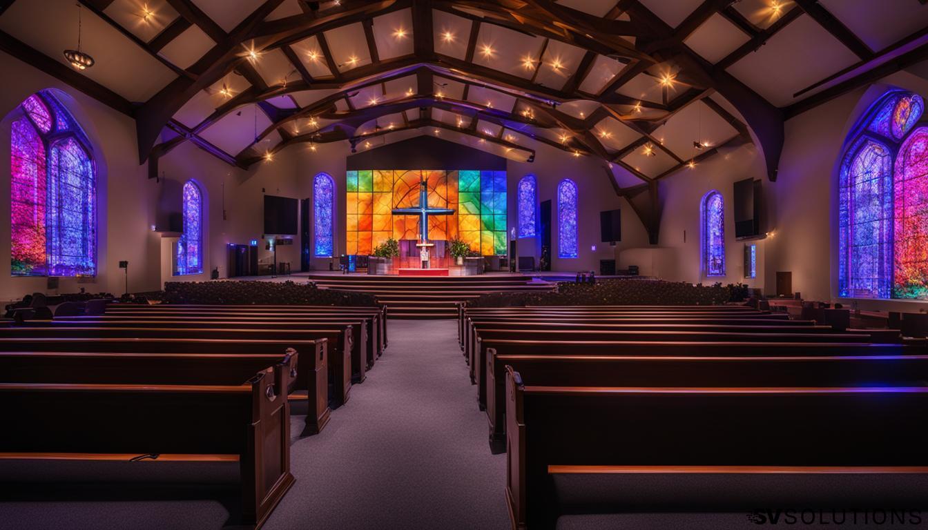 LED Wall for Church in Lorain: Improving Worship Experience with Sound & Video Solutions