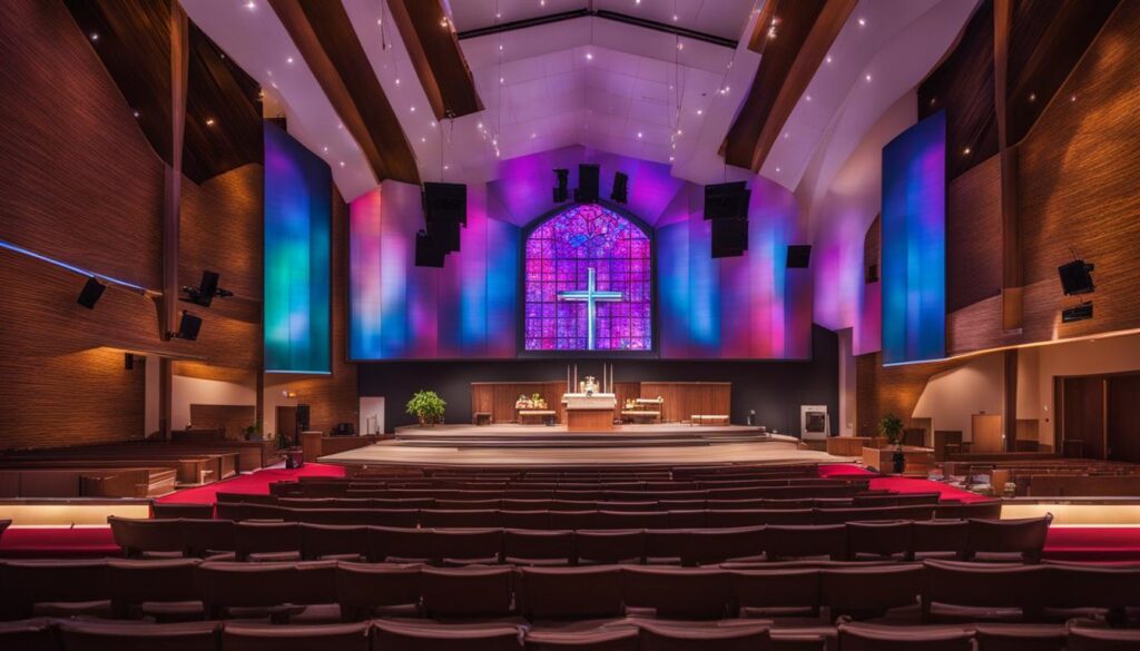 LED wall installation LED wall installation