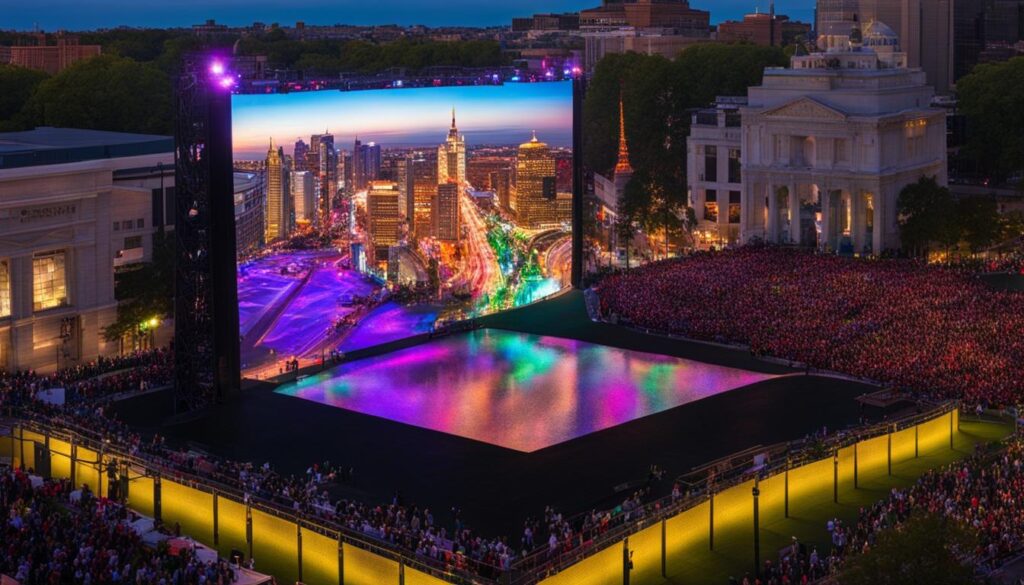 Large LED screen in Waldorf Large LED screen in Waldorf