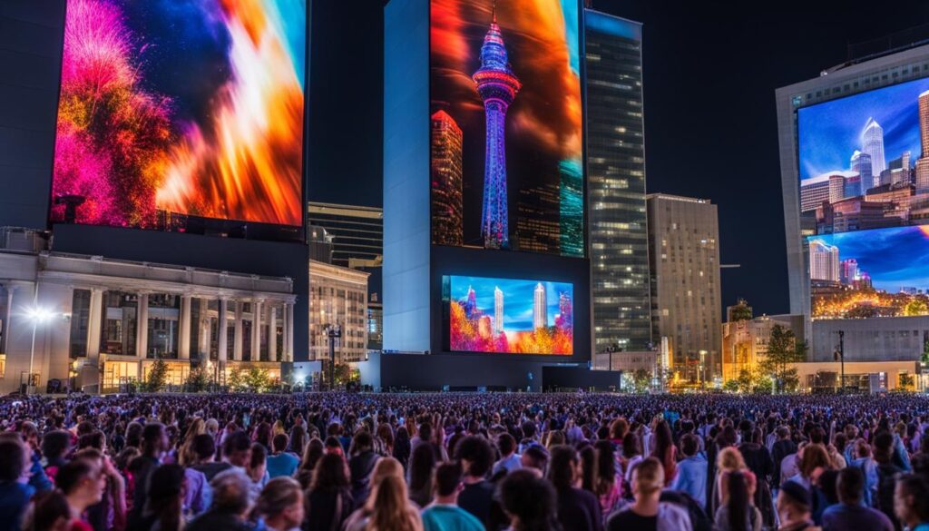 Outdoor LED screen in Akron