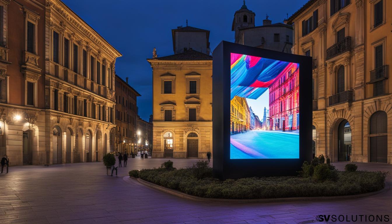 Outdoor LED screen in Parma