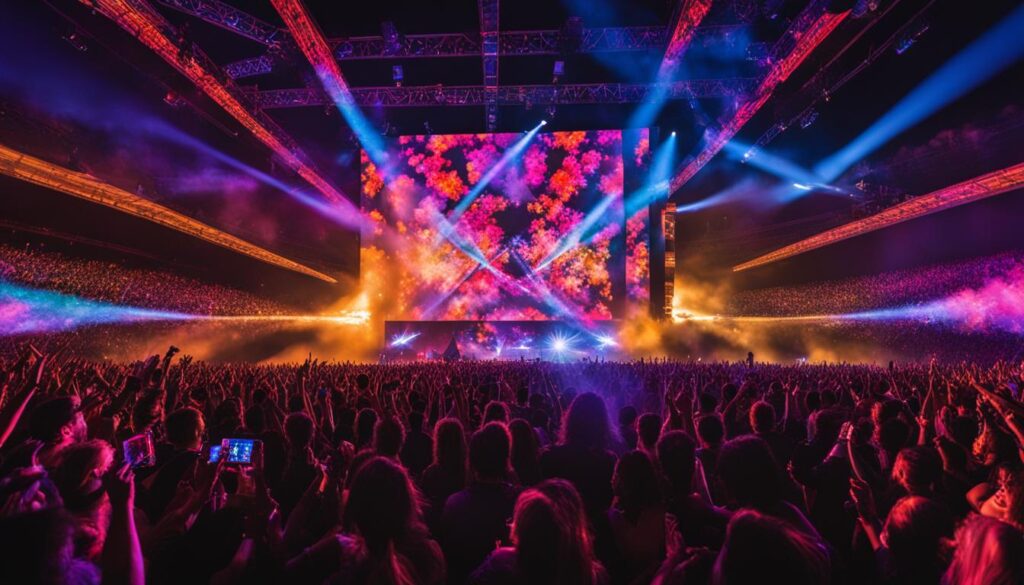 Outdoor LED screen in action Outdoor LED screen in action