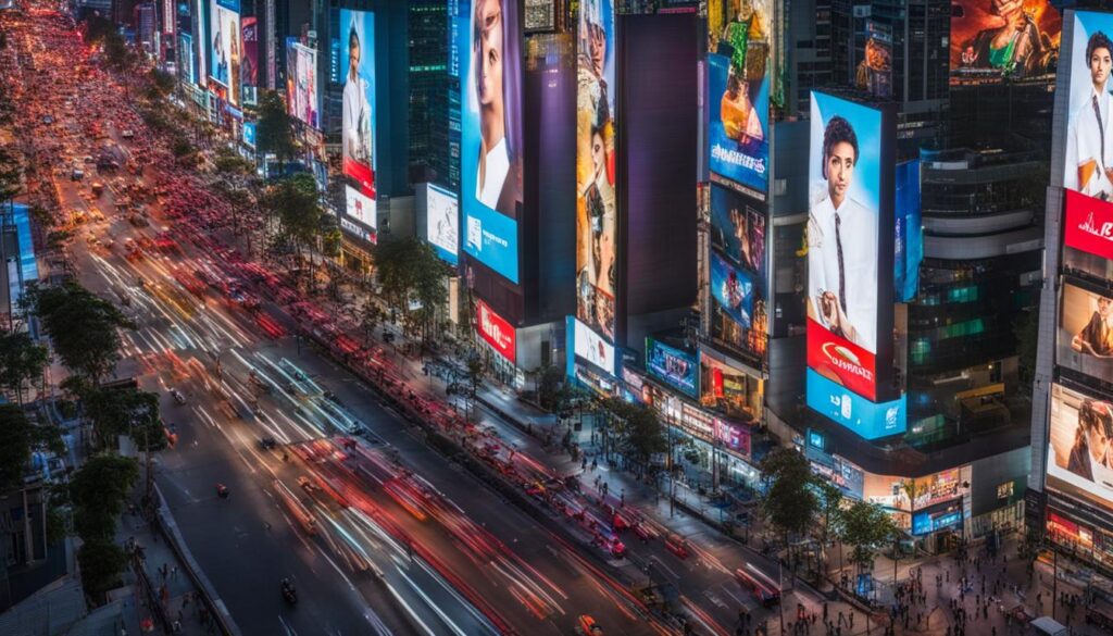 Outdoor advertising screens Outdoor advertising screens