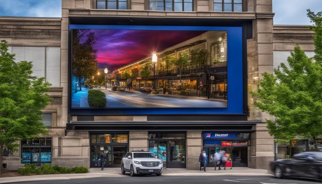 Outdoor digital signage in Scranton